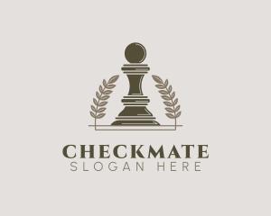 Pawn Chess Piece logo design