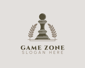 Pawn Chess Piece logo design