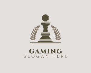 Player - Pawn Chess Piece logo design