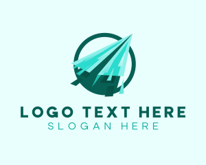 Pilot - Paper Plane Logistics logo design