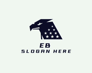 Veteran - Stars Eagle Bird logo design