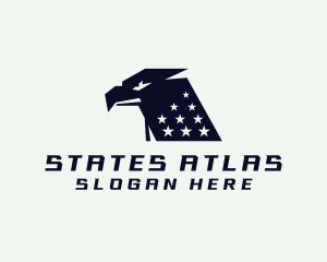 Stars Eagle Bird logo design