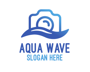 Water - Water Camera Photography logo design