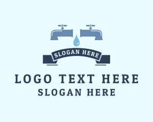 Drainage - Faucet Water Plumbing logo design