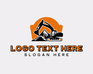 Heavy Equipment - Excavator Heavy Equipment logo design