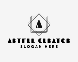 Geometric Art Deco Studio logo design