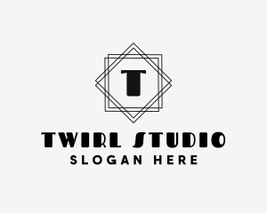 Geometric Art Deco Studio logo design