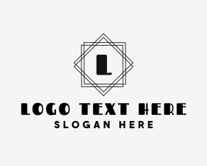 Monogram - Geometric Art Deco Studio logo design