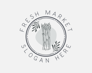 Market - Asparagus Vegetable Market logo design