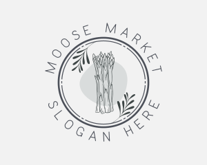 Asparagus Vegetable Market logo design