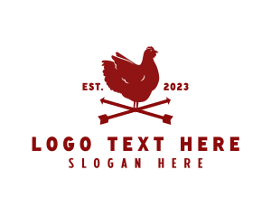 Slaughterhouse - Arrow Rooster Farm logo design