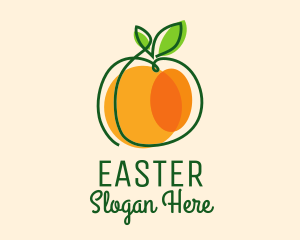 Stroke - Minimalist Orange Fruit logo design