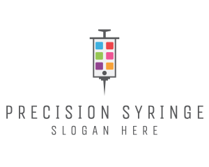 Syringe Mobile Apps logo design