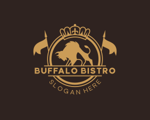 Royal Buffalo Crest logo design