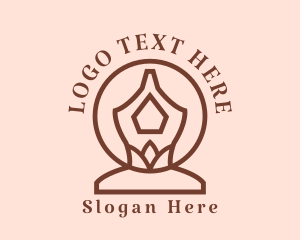 Physical Fitness - Zen Yoga Meditation logo design