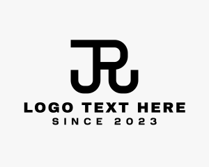 Architect Consultant Letter JR logo design