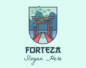 Japanese Torii Gate logo design