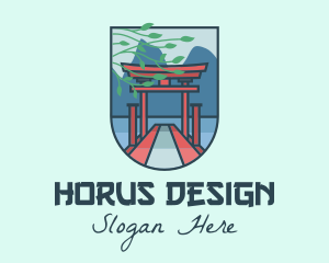 Japanese Torii Gate logo design