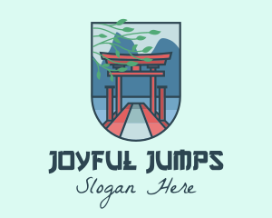 Japanese Torii Gate logo design