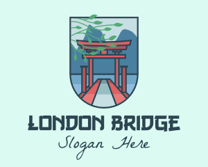 Japanese Torii Gate logo design