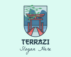 Japanese Torii Gate logo design