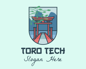 Japanese Torii Gate logo design