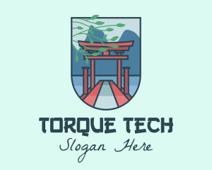 Japanese Torii Gate logo design