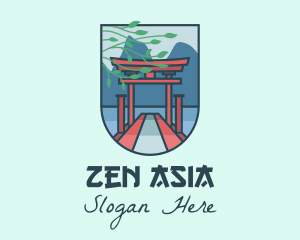 Asia - Japanese Torii Gate logo design