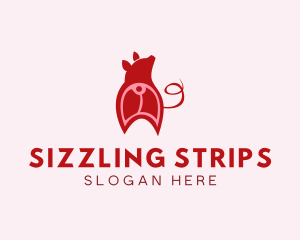 Bacon - Pig Cutlet Meat logo design