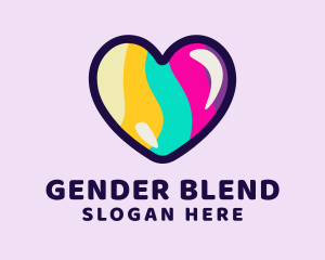 Gender - Colorful Pop Heart logo design