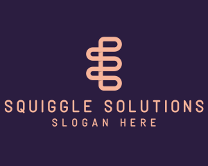 Antenna Line Squiggles logo design