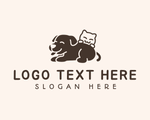 Pup - Cat Dog Pet logo design