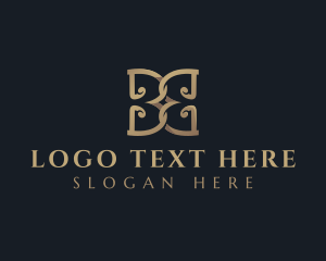 Golden - Premium Luxury Boutique Letter B logo design