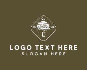 Mountain Hiking Badge Logo