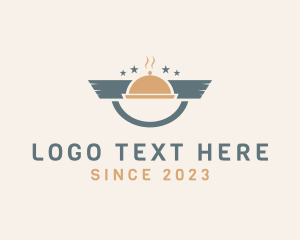 Food Stall - Retro Wings Diner logo design