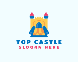 Inflatable Castle Slide logo design