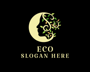 Plant - Leaf Woman Spa logo design