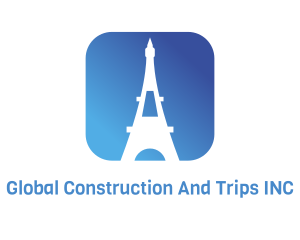 Trip - Eiffel Tower App logo design