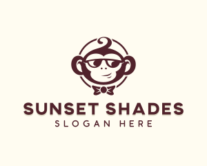 Shades - Shades Monkey Bowtie logo design