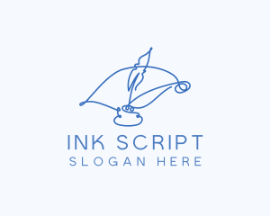 Scroll Publishing Author logo design