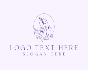 Nail Polish - Manicure Nail Salon logo design