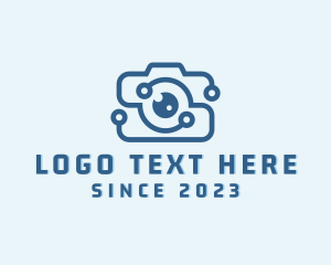 Vlogger - Digital Camera Lens logo design