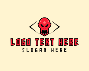 Hate - Evil Monster Gamer logo design