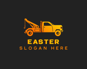 Pickup - Towing Pickup Truck logo design