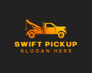Pickup - Towing Pickup Truck logo design