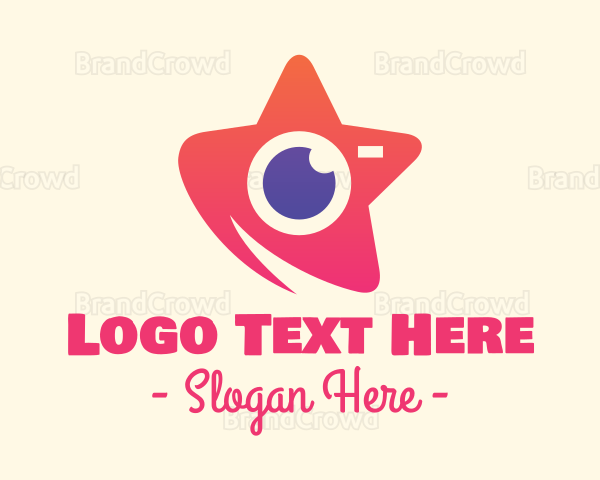 Gradient Star Camera Logo