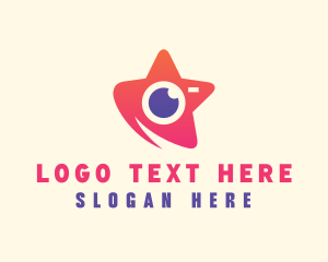 Gradient - Gradient Star Camera logo design