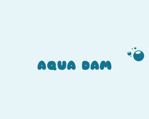 Aqua Washer Bubbles  logo design