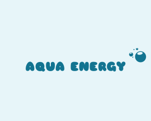 Aqua Washer Bubbles  logo design