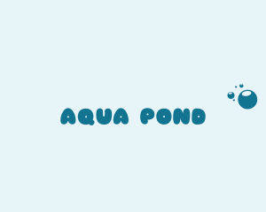 Aqua Washer Bubbles  logo design